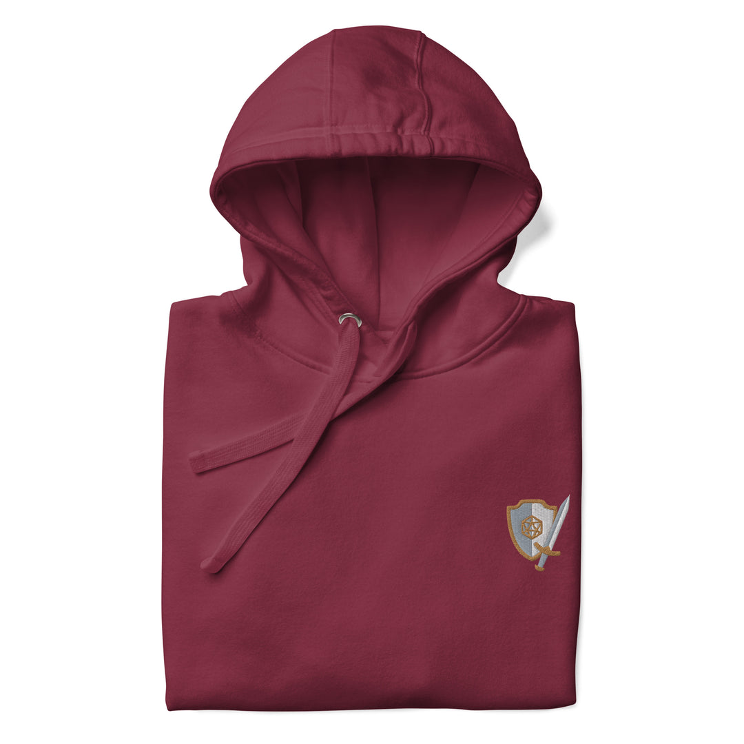 Sword and Shield Embroidered Hoodie