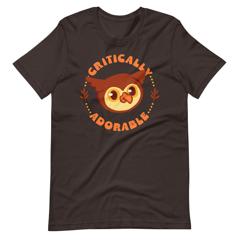 Critically Adorable Owlbear Shirt - Geeky merchandise for people who play D&D - Merch to wear and cute accessories and stationery Paola&