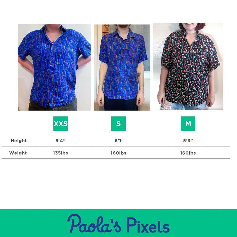 Swords Unisex Button Up