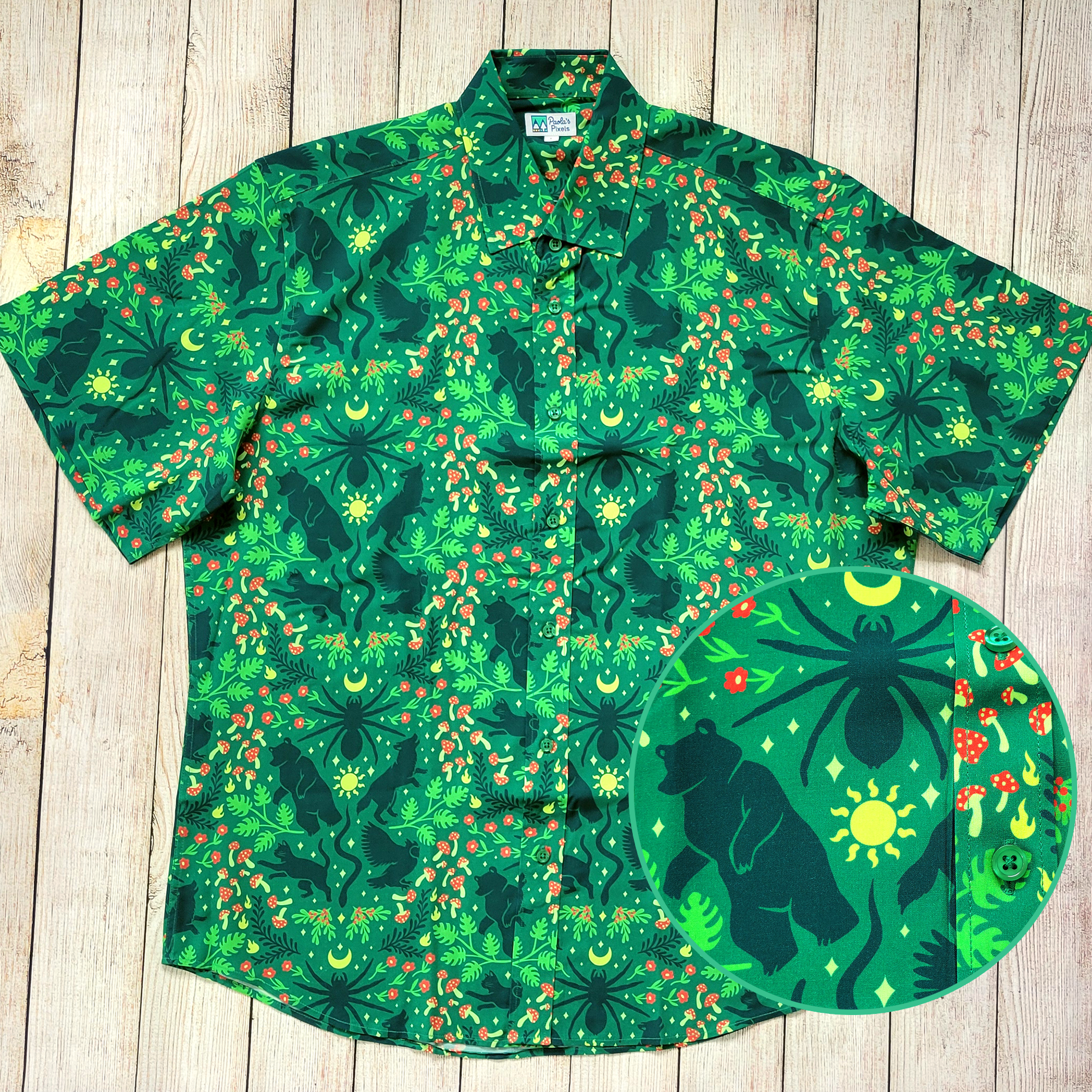 Wild Shape Druid Unisex Button Up – Paola's Pixels