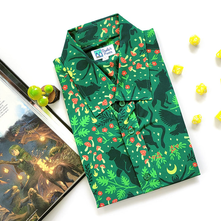 Wild Shape Druid Unisex Button Up