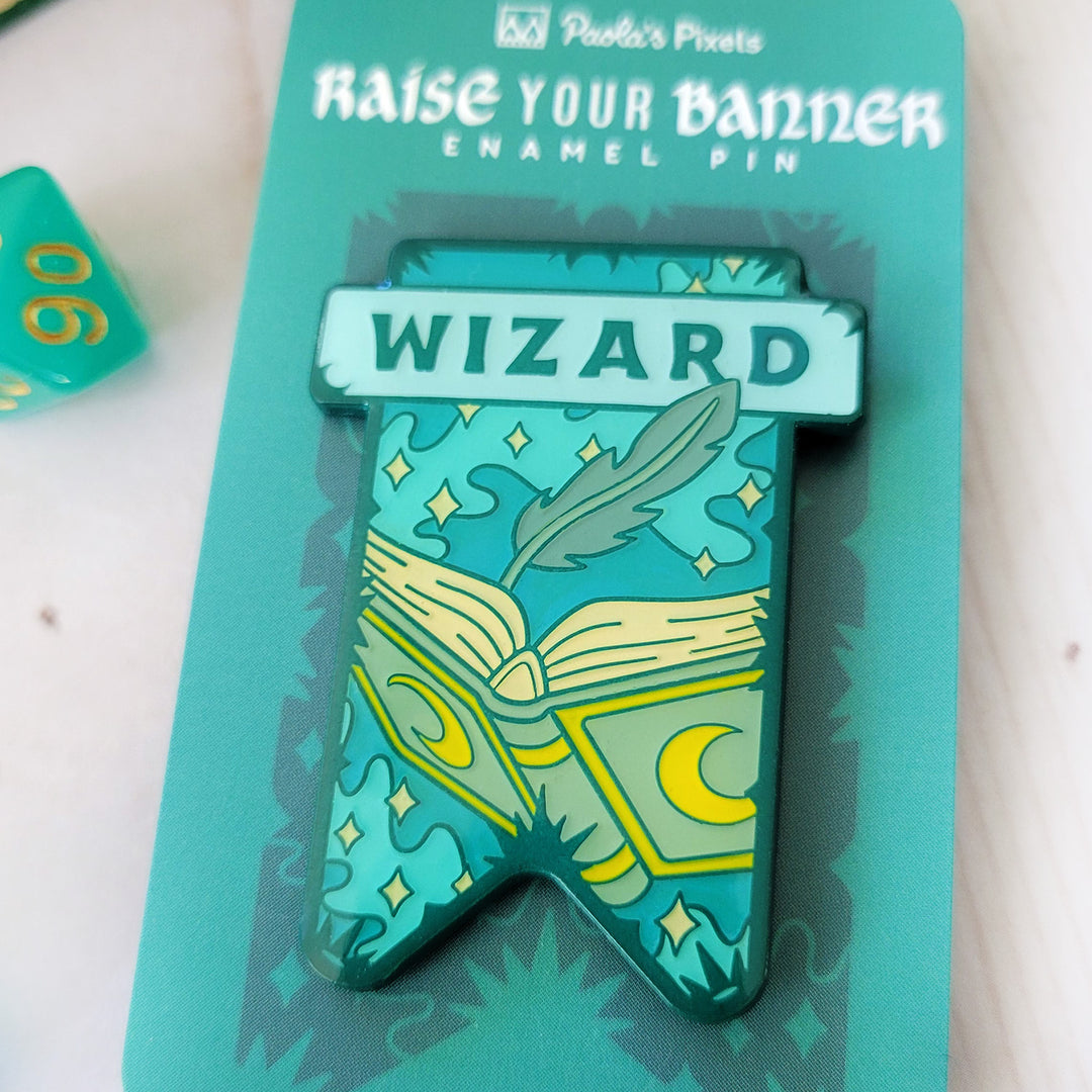 Wizard Banner Enamel Pin