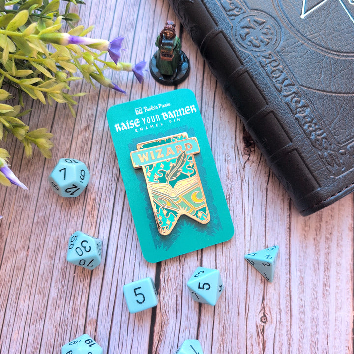 Wizard Banner Enamel Pin