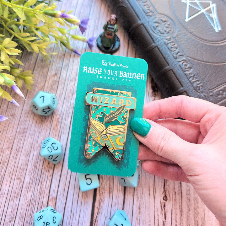 Wizard Banner Enamel Pin