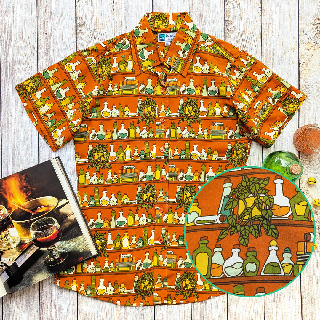 Potions Library Women's Button Up