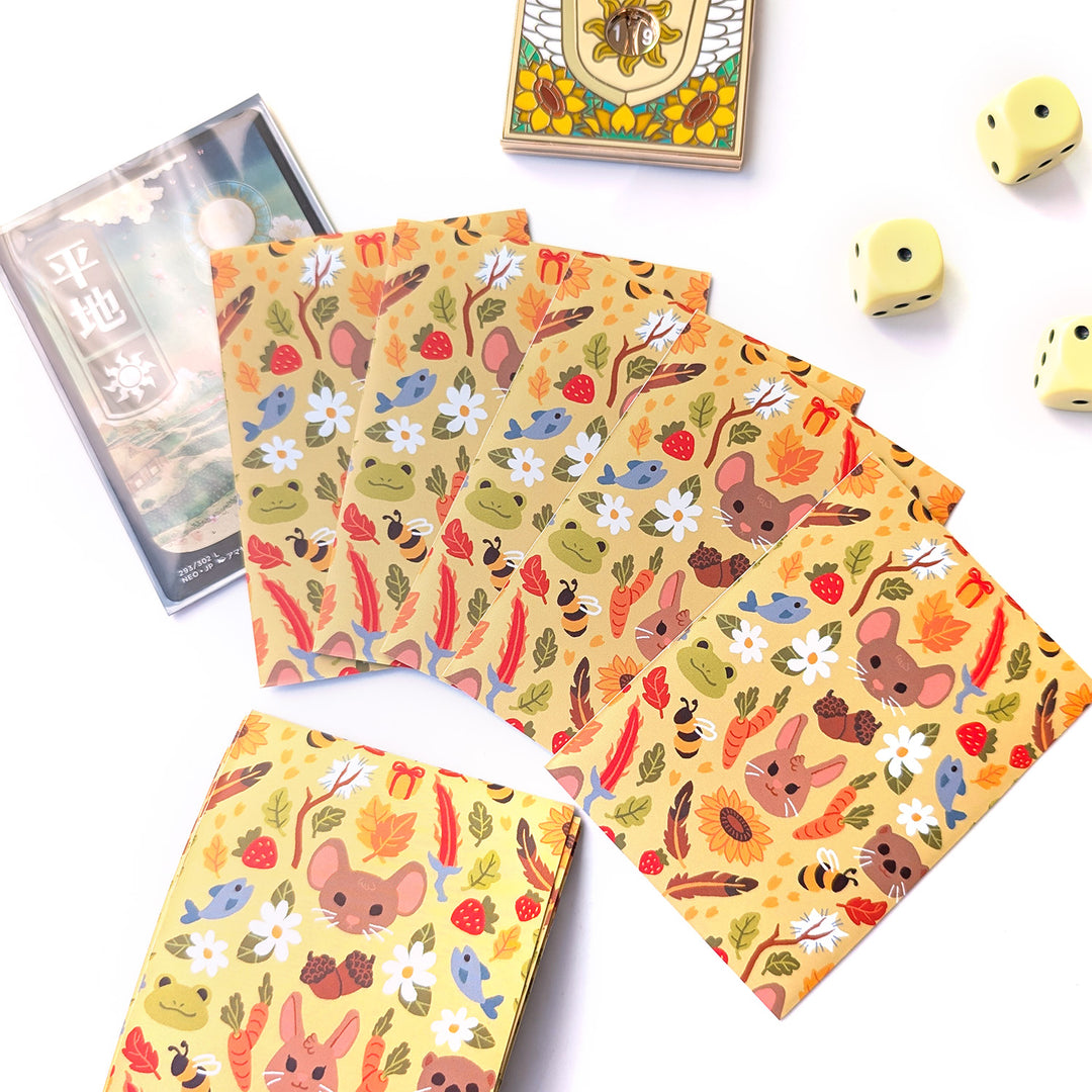 Yellow Bloomburrow Card Sleeves