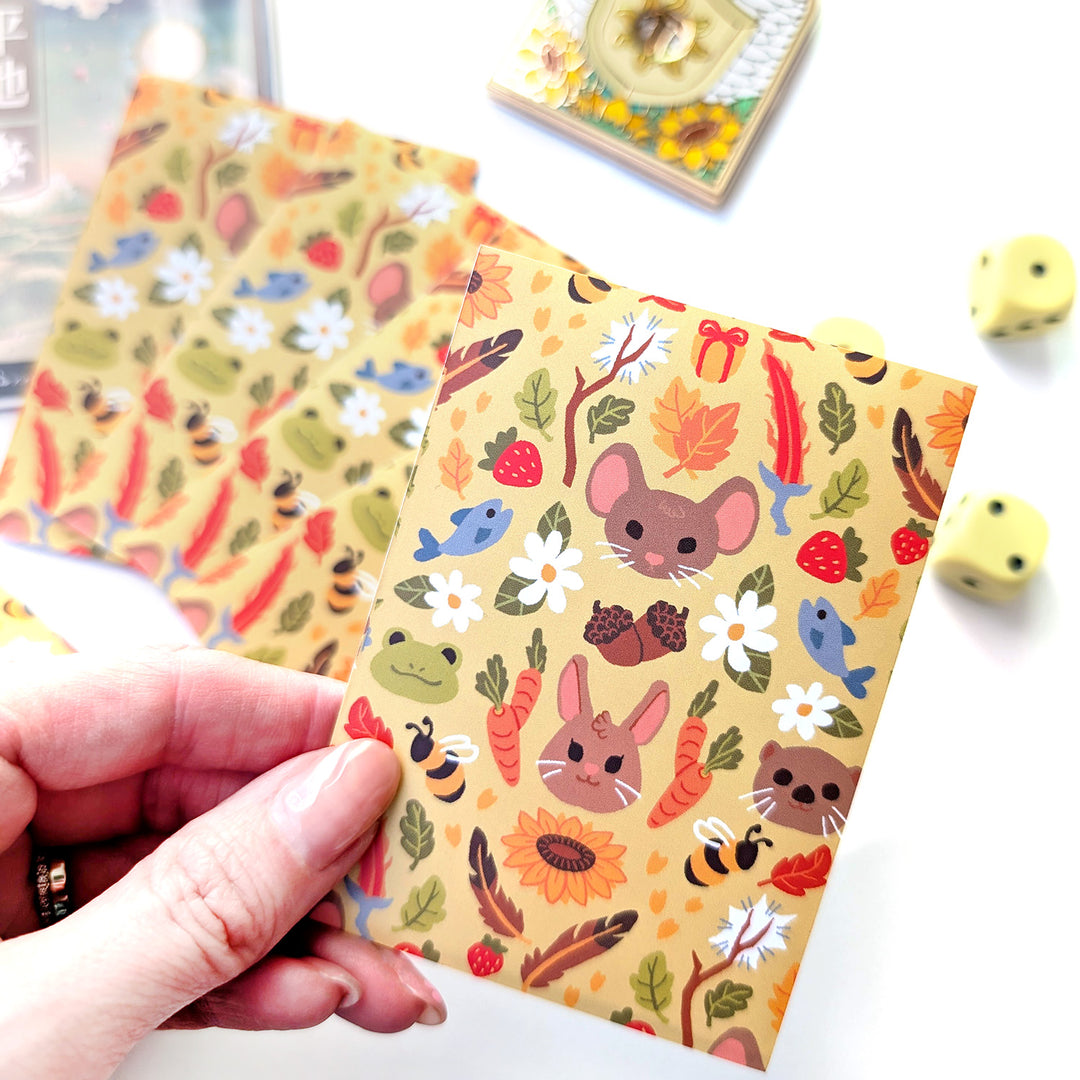Yellow Bloomburrow Card Sleeves