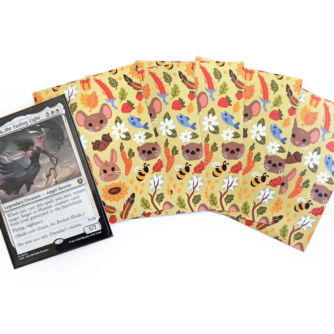Yellow Bloomburrow Card Sleeves