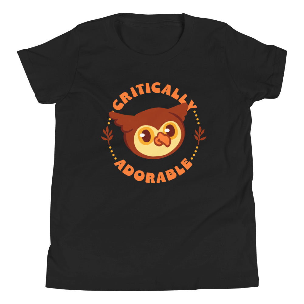 Critically Adorable Owlbear Youth Shirt - Geeky merchandise for people who play D&D - Merch to wear and cute accessories and stationery Paola's Pixels