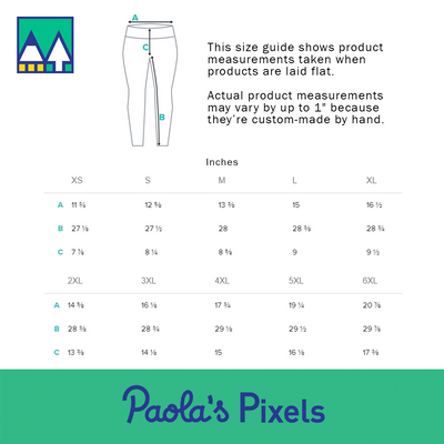 90s Dice Leggings - Geeky merchandise for people who play D&D - Merch to wear and cute accessories and stationery Paola's Pixels