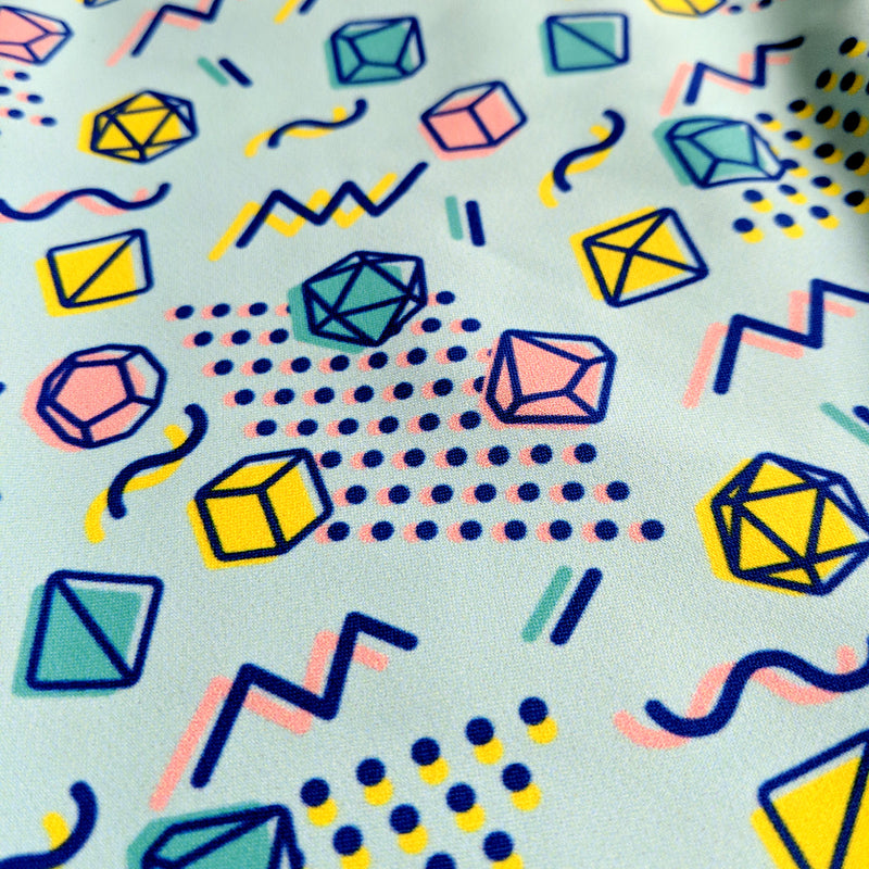 90s Dice Leggings - Geeky merchandise for people who play D&D - Merch to wear and cute accessories and stationery Paola&