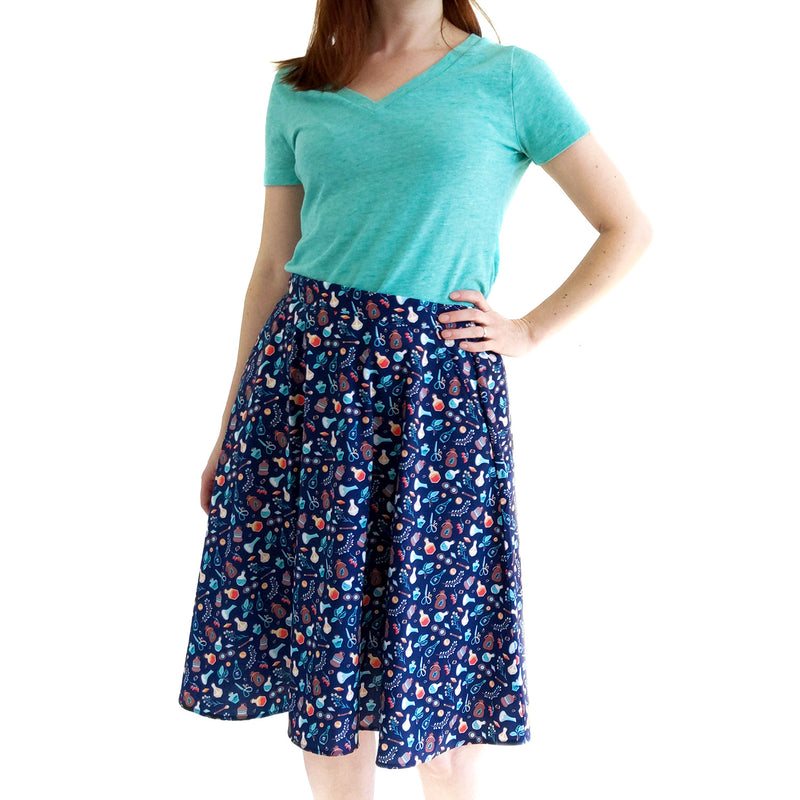 Alchemist Midi Skirt - Geeky merchandise for people who play D&D - Merch to wear and cute accessories and stationery Paola&