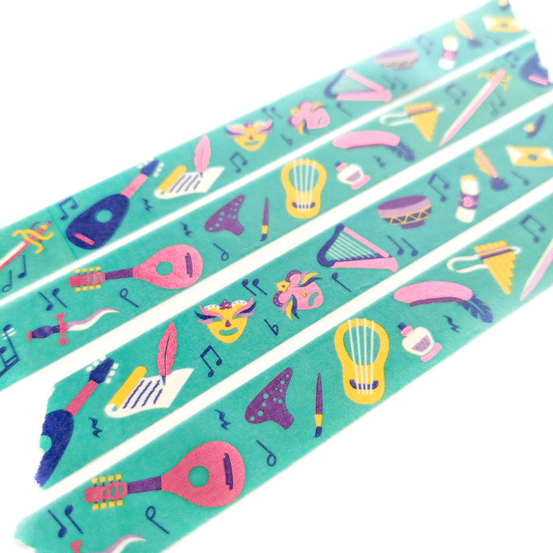 Bard Washi Tape - Geeky merchandise for people who play D&D - Merch to wear and cute accessories and stationery Paola&