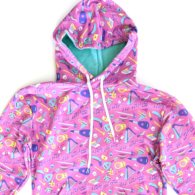 Bard Hoodie - Geeky merchandise for people who play D&D - Merch to wear and cute accessories and stationery Paola&