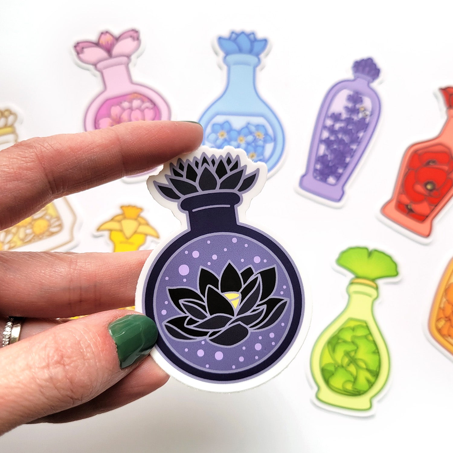 Blossomancy Sticker Pack - Geeky merchandise for people who play D&D - Merch to wear and cute accessories and stationery Paola's Pixels