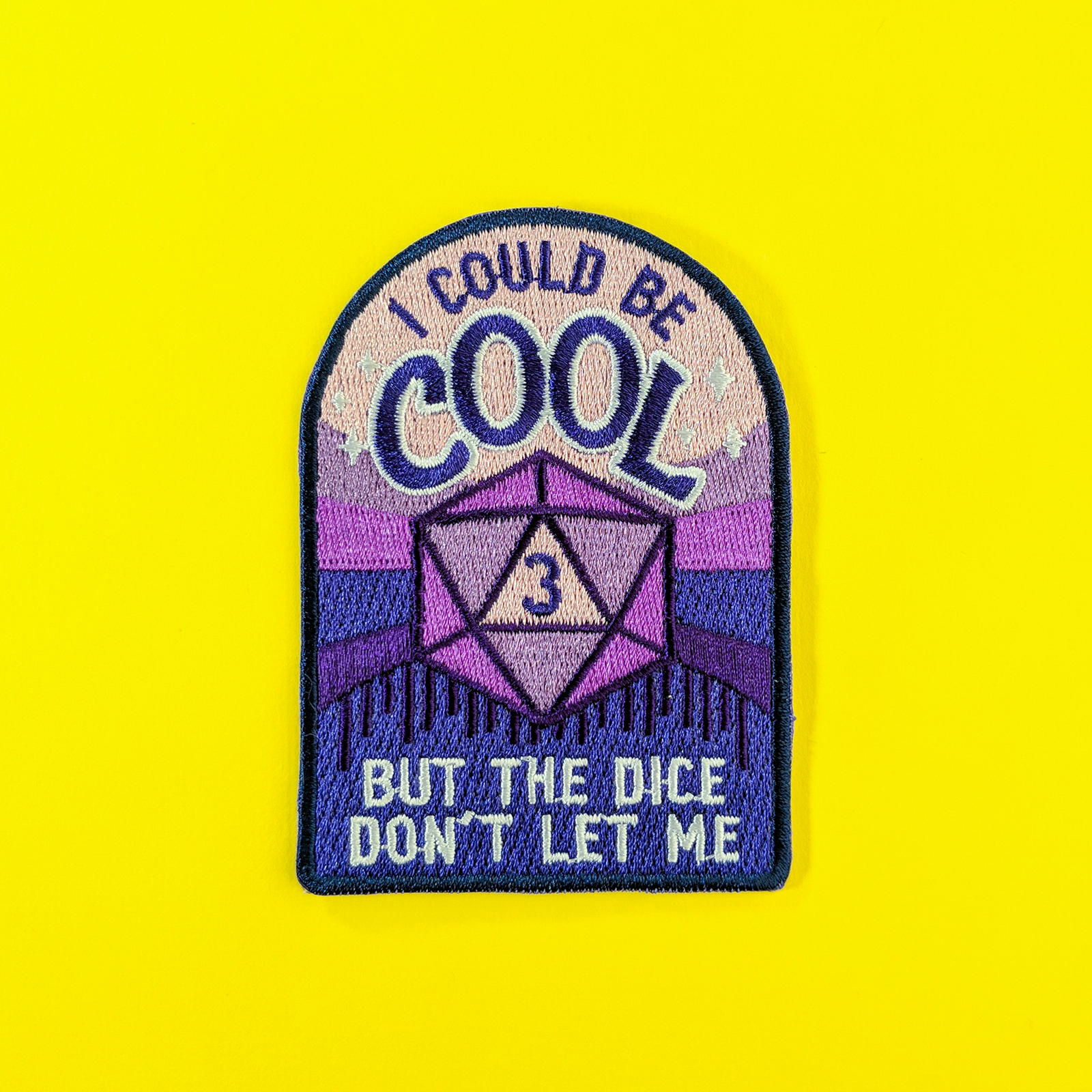 I Could be Cool Patch - Geeky merchandise for people who play D&D - Merch to wear and cute accessories and stationery Paola's Pixels