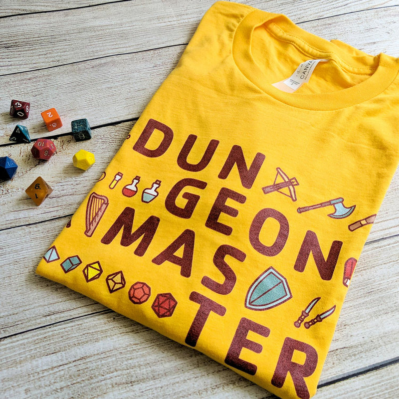 Dungeon Master Shirt - Geeky merchandise for people who play D&D - Merch to wear and cute accessories and stationery Paola&