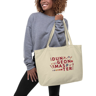 Dungeon Master Tote Bag - Geeky merchandise for people who play D&D - Merch to wear and cute accessories and stationery Paola's Pixels
