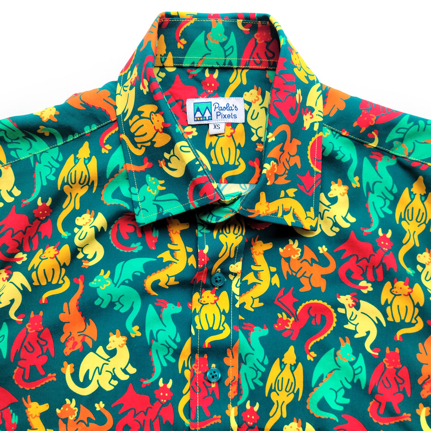 Dragons Unisex Button Up Hawaiian Shirt – Paola's Pixels