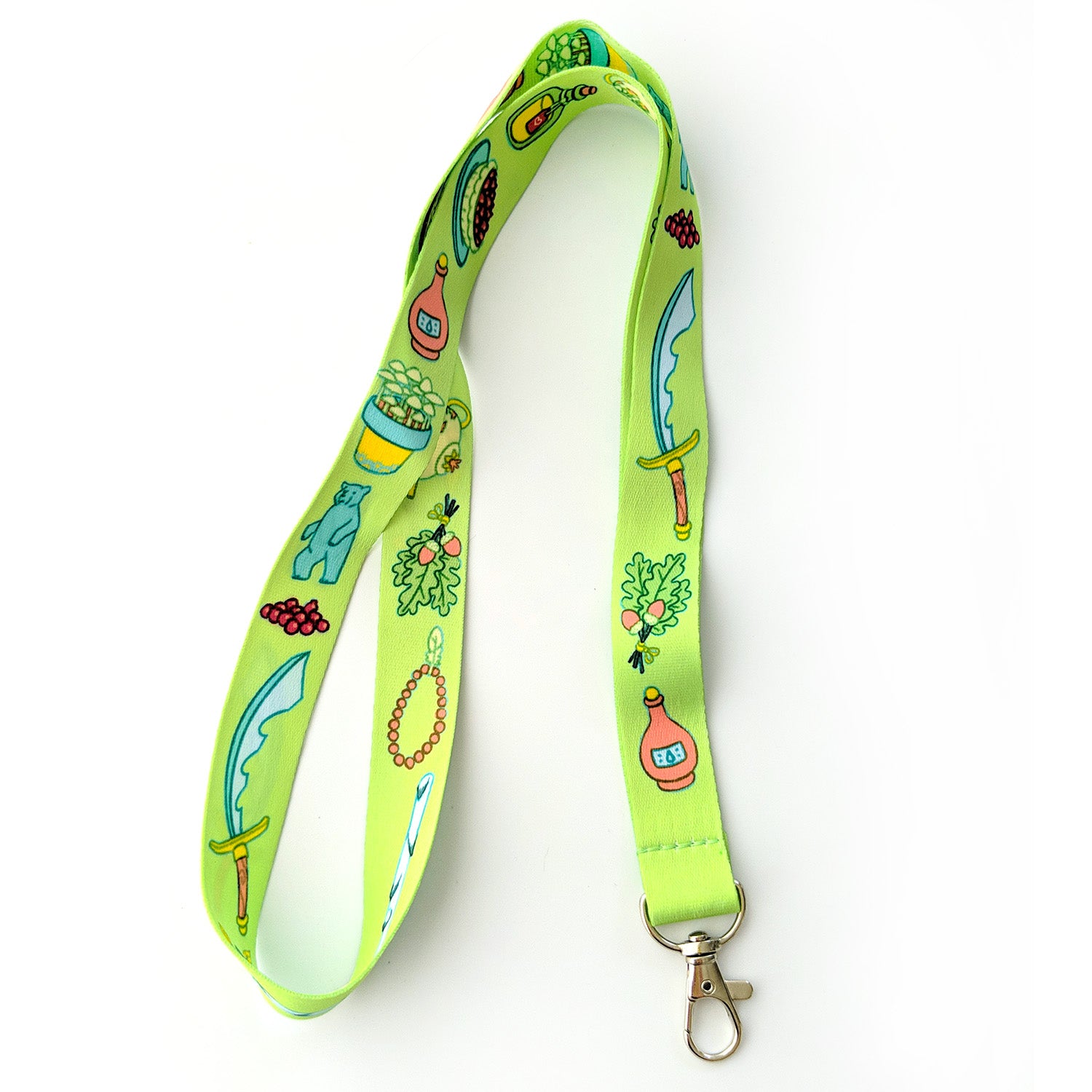 Druid Lanyard - Geeky merchandise for people who play D&D - Merch to wear and cute accessories and stationery Paola's Pixels