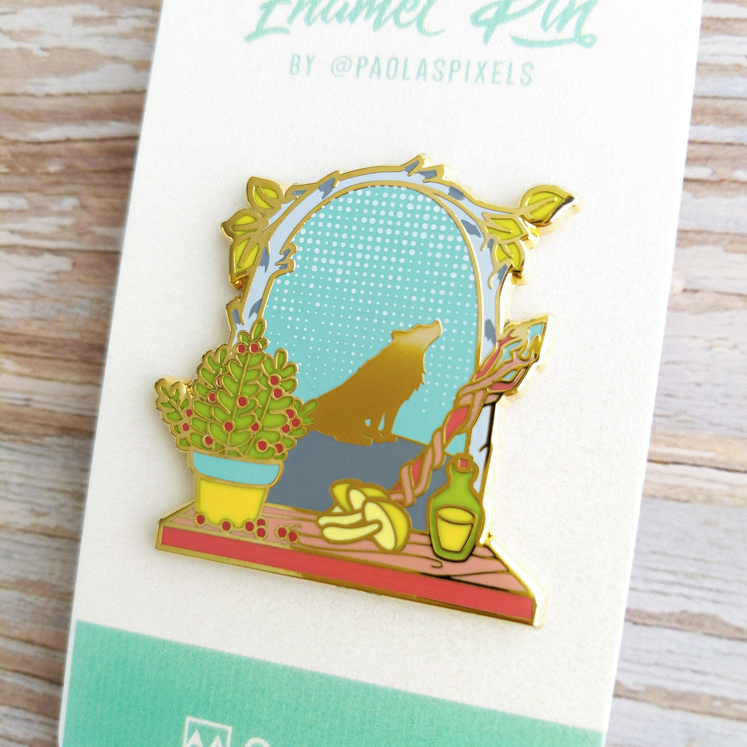 The Druid Window Pin - Geeky merchandise for people who play D&D - Merch to wear and cute accessories and stationery Paola's Pixels