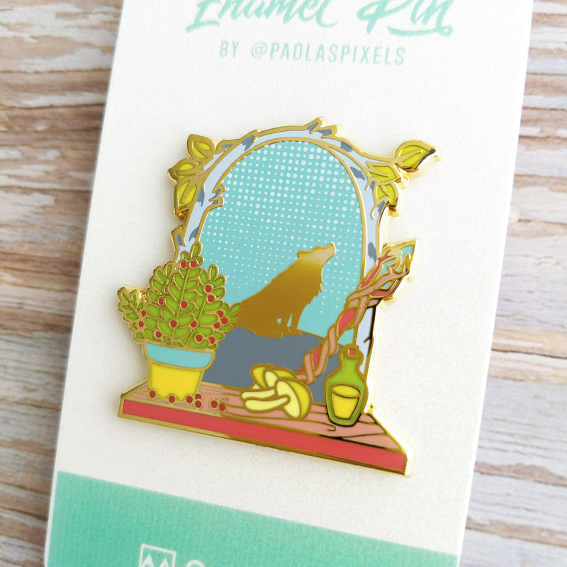 The Druid Window Pin - Geeky merchandise for people who play D&D - Merch to wear and cute accessories and stationery Paola&