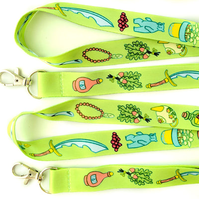 Druid Lanyard - Geeky merchandise for people who play D&D - Merch to wear and cute accessories and stationery Paola's Pixels
