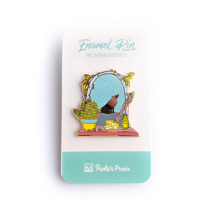 The Druid Window Pin - Geeky merchandise for people who play D&D - Merch to wear and cute accessories and stationery Paola's Pixels