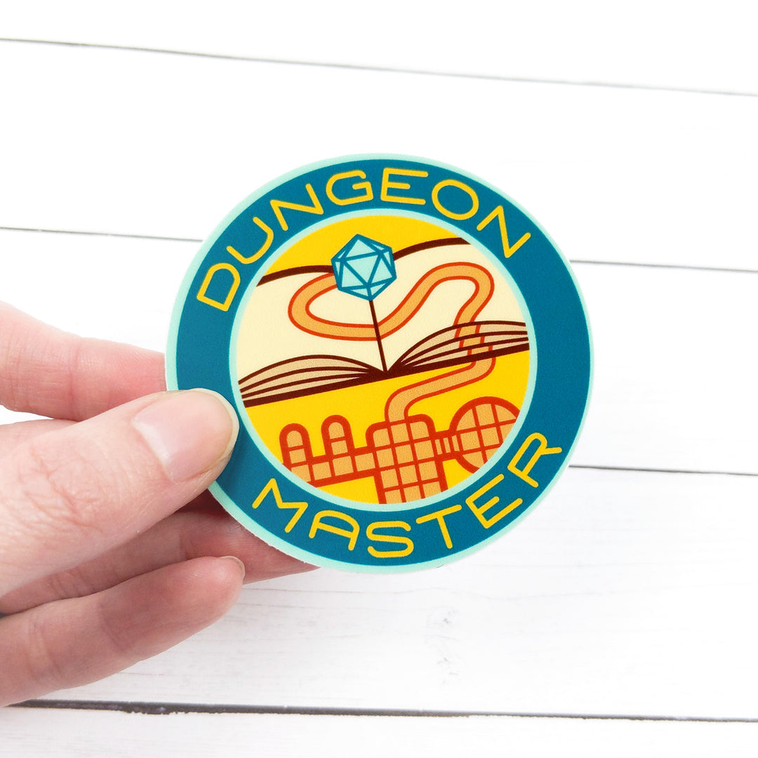 Dungeon Master Sticker - Geeky merchandise for people who play D&D - Merch to wear and cute accessories and stationery Paola's Pixels