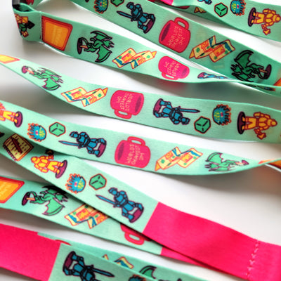 Game Master Lanyard - Geeky merchandise for people who play D&D - Merch to wear and cute accessories and stationery Paola's Pixels