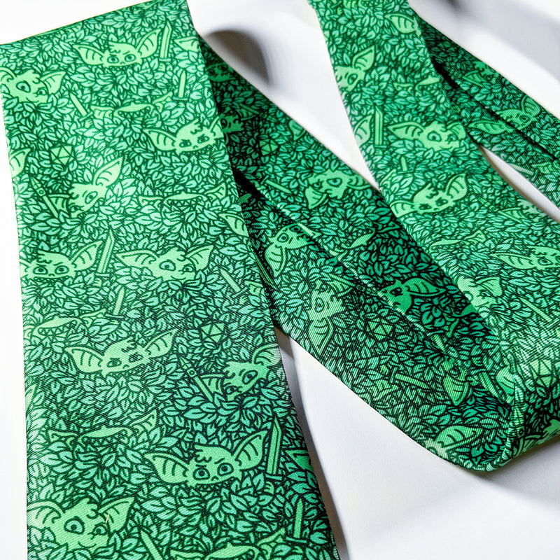 Goblin Tie - Geeky merchandise for people who play D&D - Merch to wear and cute accessories and stationery Paola&
