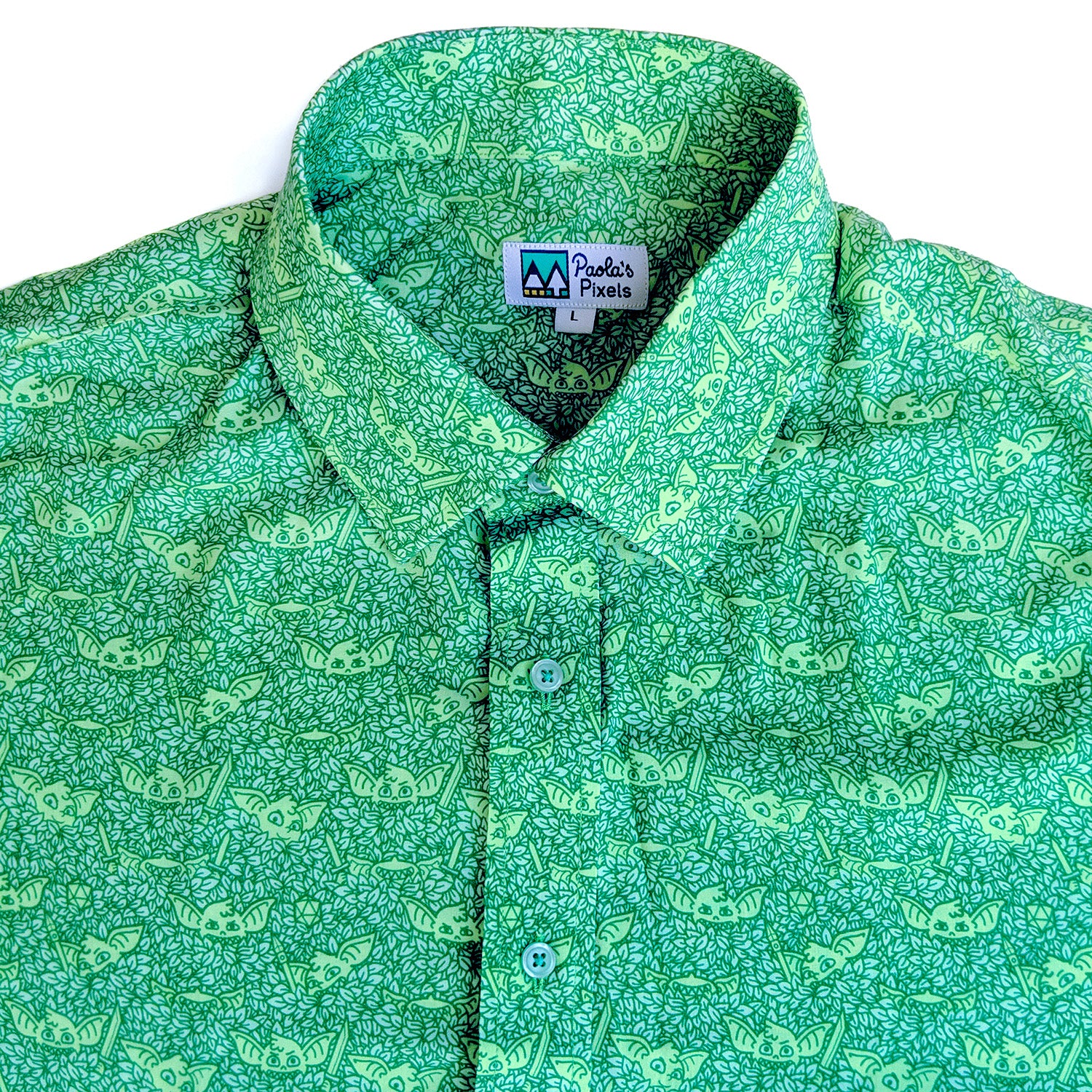 Goblins Unisex Button Up - Geeky merchandise for people who play D&D - Merch to wear and cute accessories and stationery Paola's Pixels