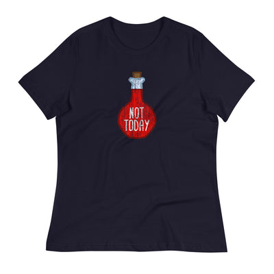 Not Today Women's Shirt - Geeky merchandise for people who play D&D - Merch to wear and cute accessories and stationery Paola's Pixels