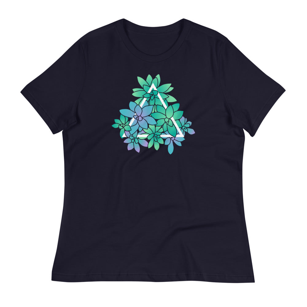 Cute Succulent Women's Shirt - Geeky merchandise for people who play D&D - Merch to wear and cute accessories and stationery Paola's Pixels