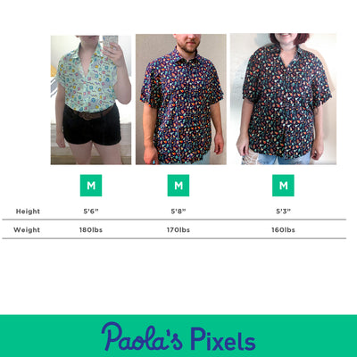 Damage Dealer Unisex Button Up - Geeky merchandise for people who play D&D - Merch to wear and cute accessories and stationery Paola's Pixels