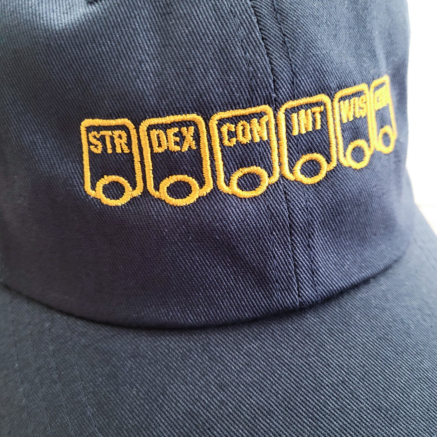 Ability Scores Hat - Geeky merchandise for people who play D&D - Merch to wear and cute accessories and stationery Paola's Pixels