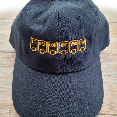 Ability Scores Hat - Geeky merchandise for people who play D&D - Merch to wear and cute accessories and stationery Paola's Pixels