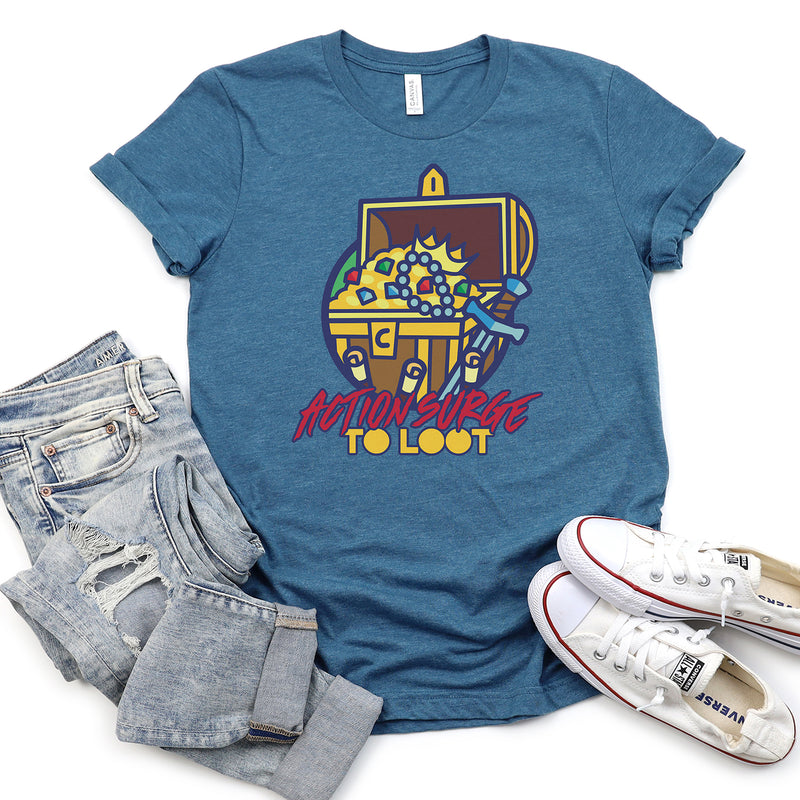Action Surge Shirt - Geeky merchandise for people who play D&D - Merch to wear and cute accessories and stationery Paola&