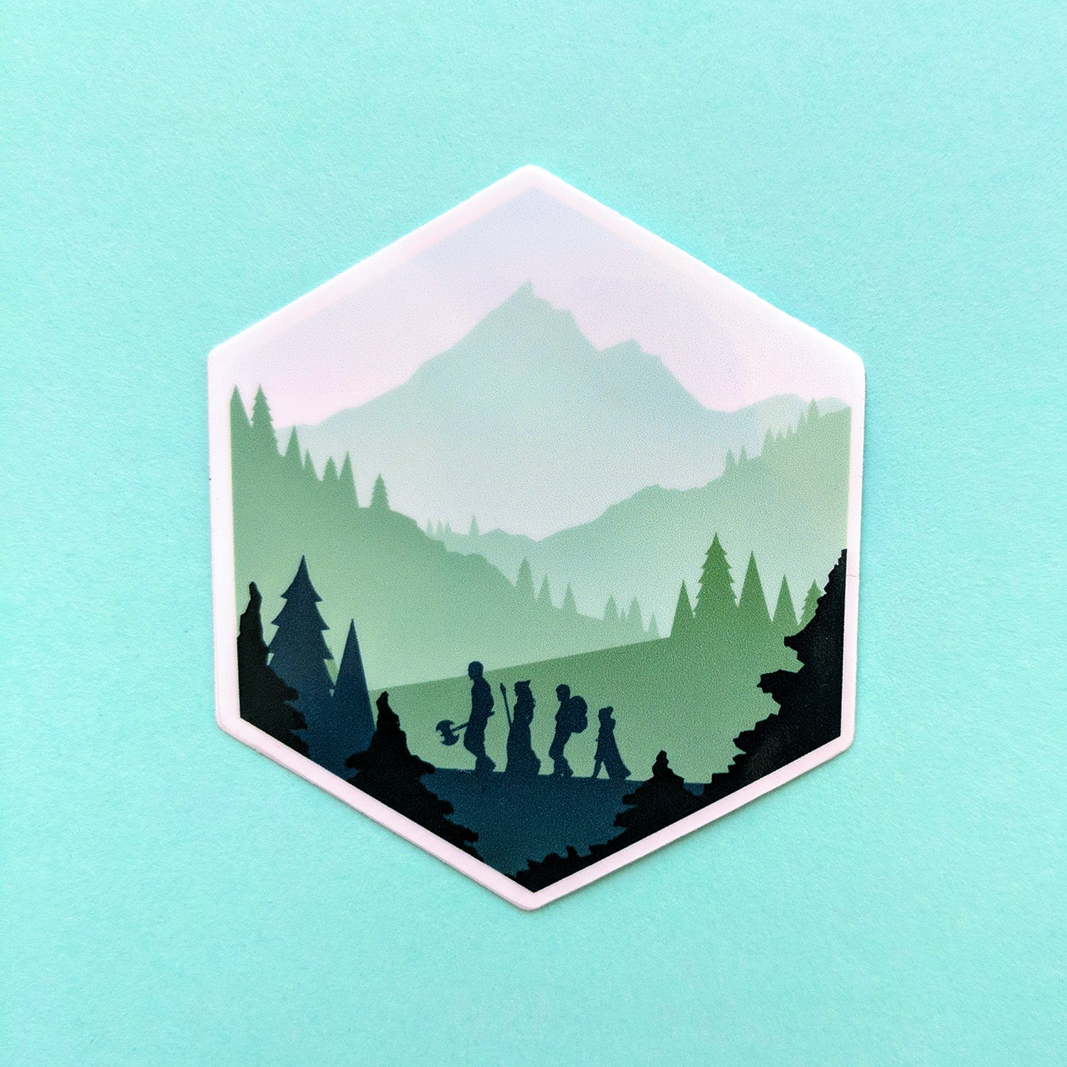 d20 Adventure Sticker - Geeky merchandise for people who play D&D - Merch to wear and cute accessories and stationery Paola's Pixels