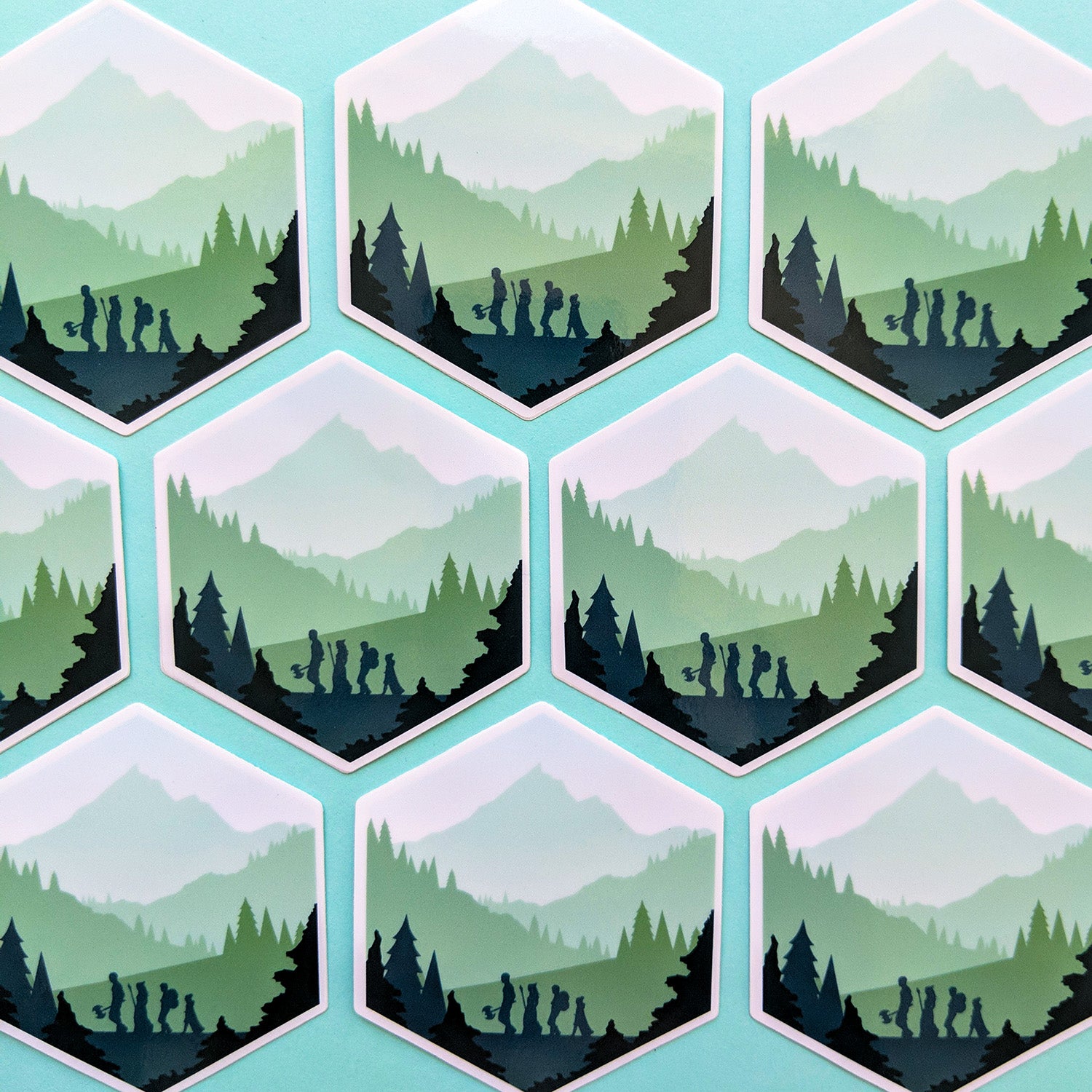 d20 Adventure Sticker - Geeky merchandise for people who play D&D - Merch to wear and cute accessories and stationery Paola's Pixels