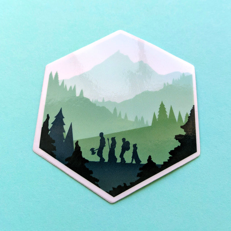 d20 Adventure Sticker - Geeky merchandise for people who play D&D - Merch to wear and cute accessories and stationery Paola&