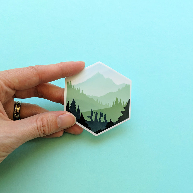 d20 Adventure Sticker - Geeky merchandise for people who play D&D - Merch to wear and cute accessories and stationery Paola&