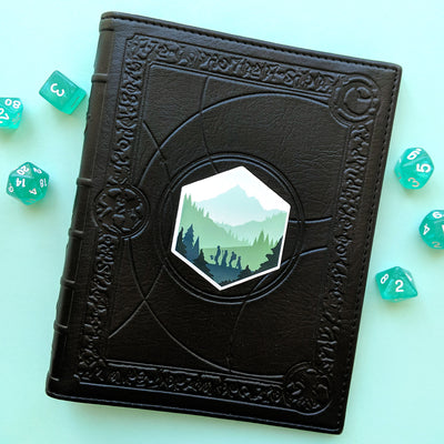 d20 Adventure Sticker - Geeky merchandise for people who play D&D - Merch to wear and cute accessories and stationery Paola's Pixels