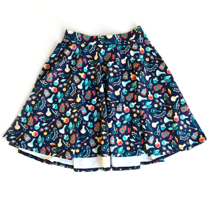 Alchemist Skater Skirt - Geeky merchandise for people who play D&D - Merch to wear and cute accessories and stationery Paola's Pixels