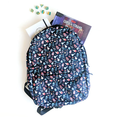 Alchemist Backpack - Geeky merchandise for people who play D&D - Merch to wear and cute accessories and stationery Paola's Pixels