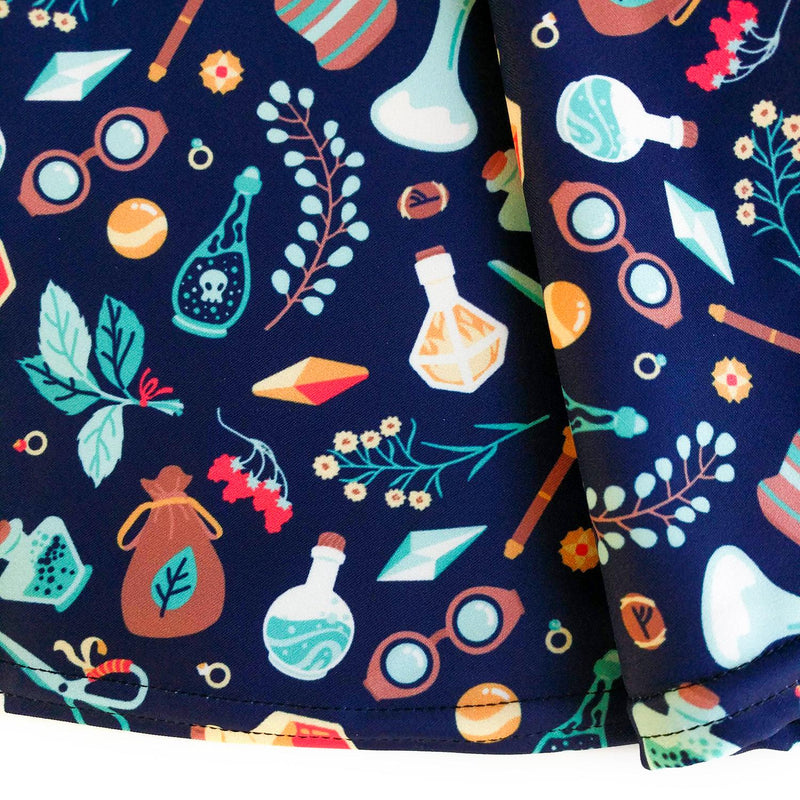 Alchemist Skater Skirt - Geeky merchandise for people who play D&D - Merch to wear and cute accessories and stationery Paola&