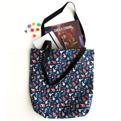 Alchemist Tote bag - Geeky merchandise for people who play D&D - Merch to wear and cute accessories and stationery Paola's Pixels