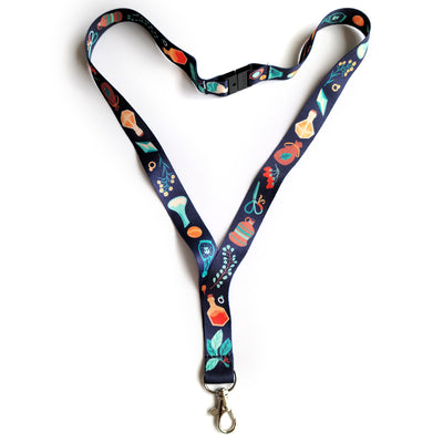 Alchemist Lanyard - Geeky merchandise for people who play D&D - Merch to wear and cute accessories and stationery Paola's Pixels