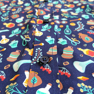 Alchemist Women's Button Up - Geeky merchandise for people who play D&D - Merch to wear and cute accessories and stationery Paola's Pixels