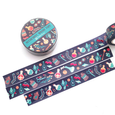 Alchemist Washi Tape - Geeky merchandise for people who play D&D - Merch to wear and cute accessories and stationery Paola's Pixels